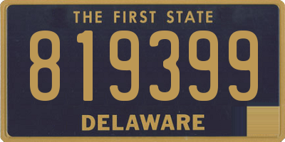 DE license plate 819399