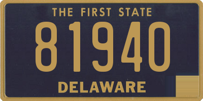 DE license plate 81940