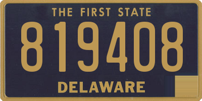 DE license plate 819408