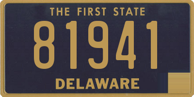 DE license plate 81941
