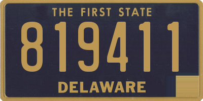 DE license plate 819411