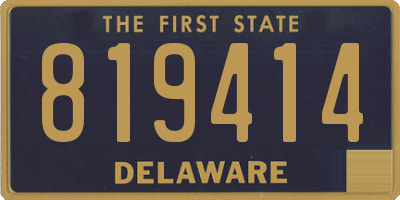 DE license plate 819414