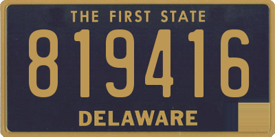 DE license plate 819416