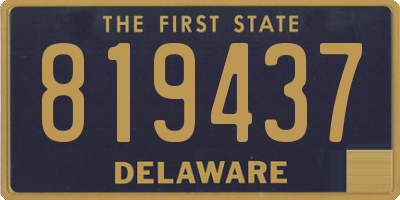 DE license plate 819437