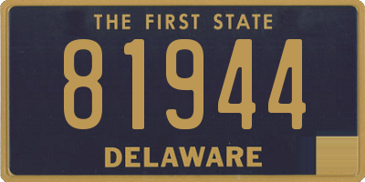 DE license plate 81944