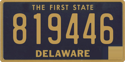 DE license plate 819446