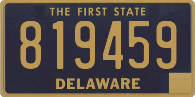 DE license plate 819459