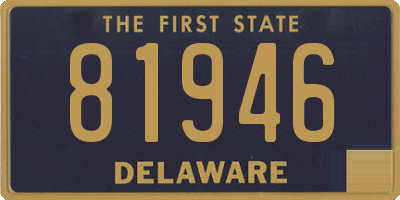 DE license plate 81946