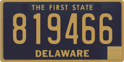 DE license plate 819466
