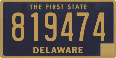 DE license plate 819474