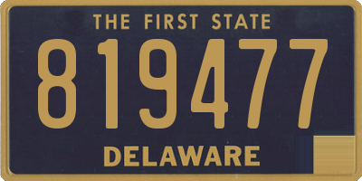 DE license plate 819477