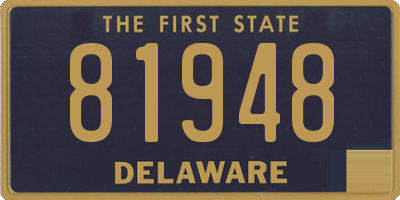 DE license plate 81948