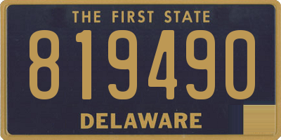 DE license plate 819490