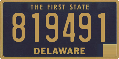 DE license plate 819491