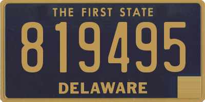 DE license plate 819495