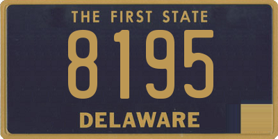 DE license plate 8195