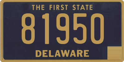DE license plate 81950