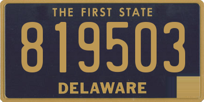 DE license plate 819503