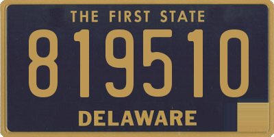 DE license plate 819510