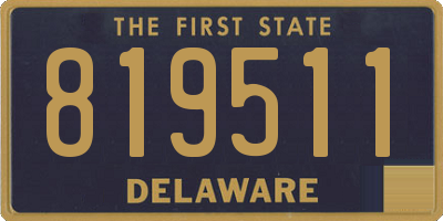 DE license plate 819511