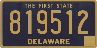 DE license plate 819512
