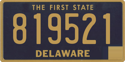DE license plate 819521