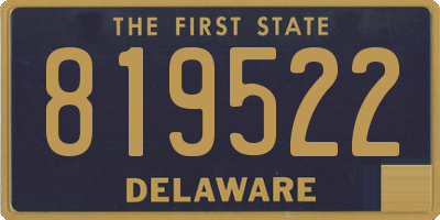 DE license plate 819522