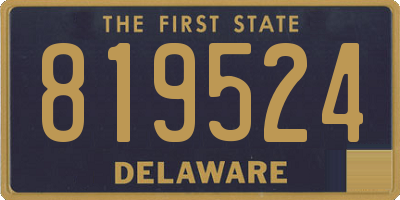 DE license plate 819524