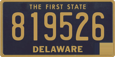 DE license plate 819526