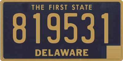 DE license plate 819531