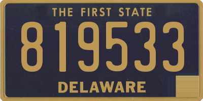 DE license plate 819533