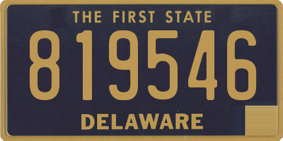 DE license plate 819546