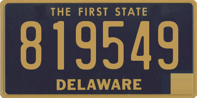 DE license plate 819549