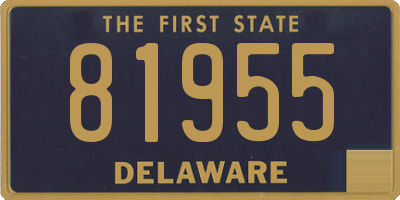 DE license plate 81955