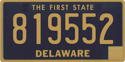 DE license plate 819552