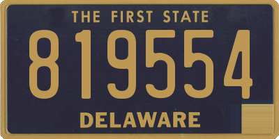 DE license plate 819554