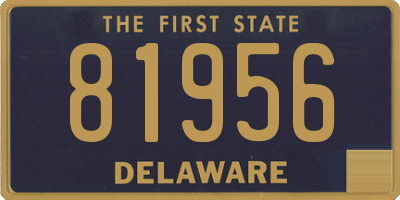 DE license plate 81956