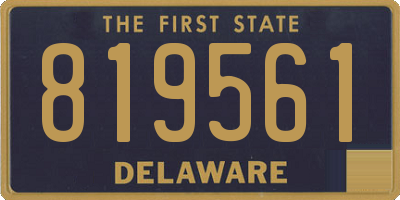 DE license plate 819561