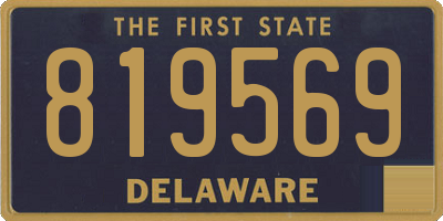 DE license plate 819569