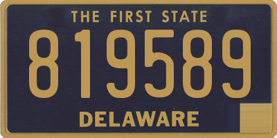 DE license plate 819589