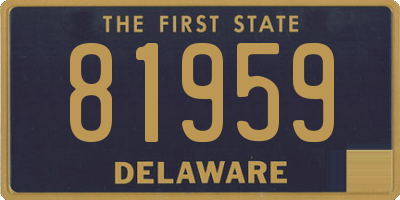 DE license plate 81959