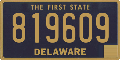 DE license plate 819609