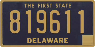 DE license plate 819611