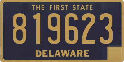 DE license plate 819623