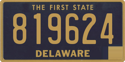 DE license plate 819624