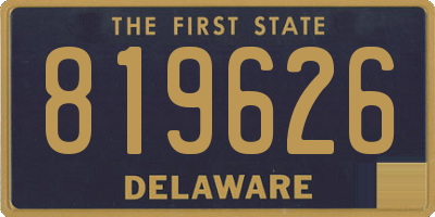 DE license plate 819626