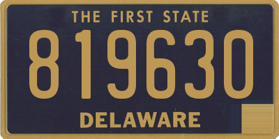 DE license plate 819630