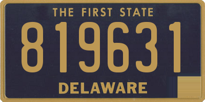 DE license plate 819631