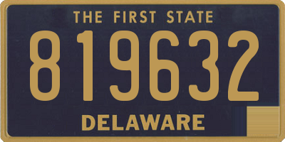 DE license plate 819632