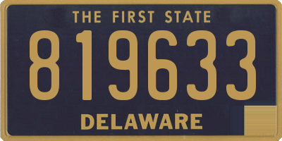 DE license plate 819633